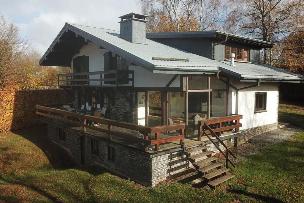 Le Grand Cerf 25 Pers, Malmedy- Chalet Rustique, Jardin Zewnętrze zdjęcie